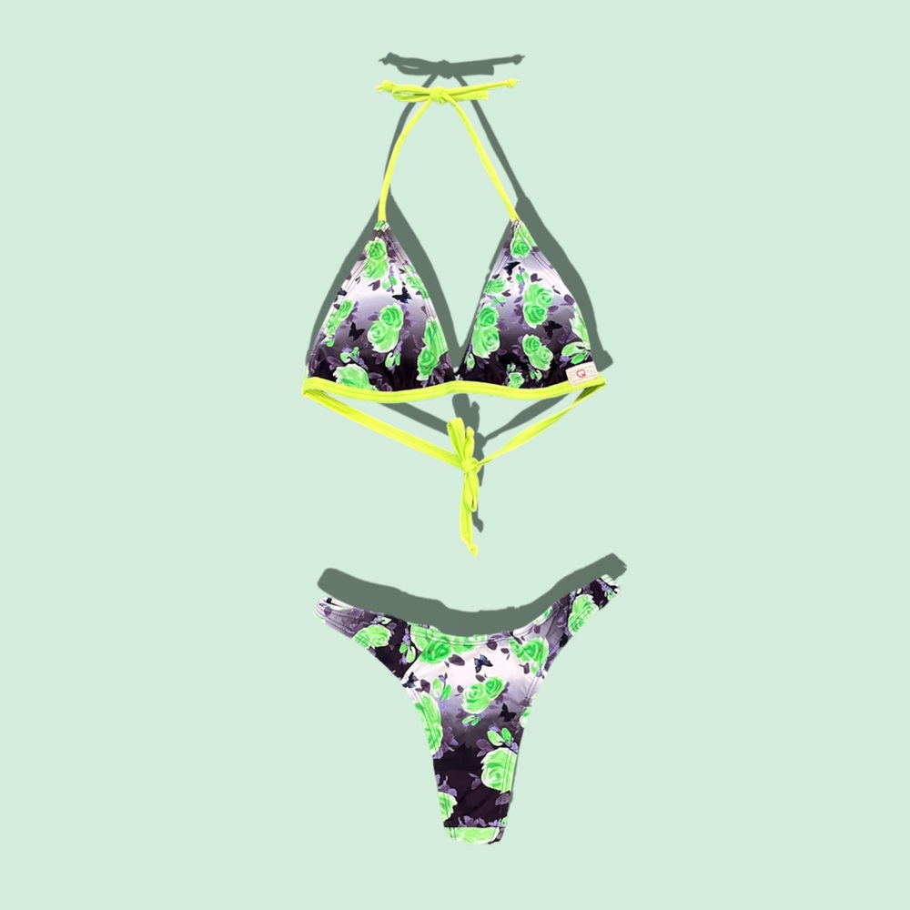 TQTA - Women’s 2Piece Brazilian Thong Bikini Set.